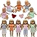 ZITA ELEMENT 5 Sets Baby Alive Doll Clothes with 2 Underpants & 2 Headbands for 14-16 Inch Dolls & American 18