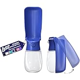 WePet Foldable Portable Dog Water Bottle Puppy Water Dispenser with Drinking Feeder, 12 OZ, High-Temperature Resistant Leak P