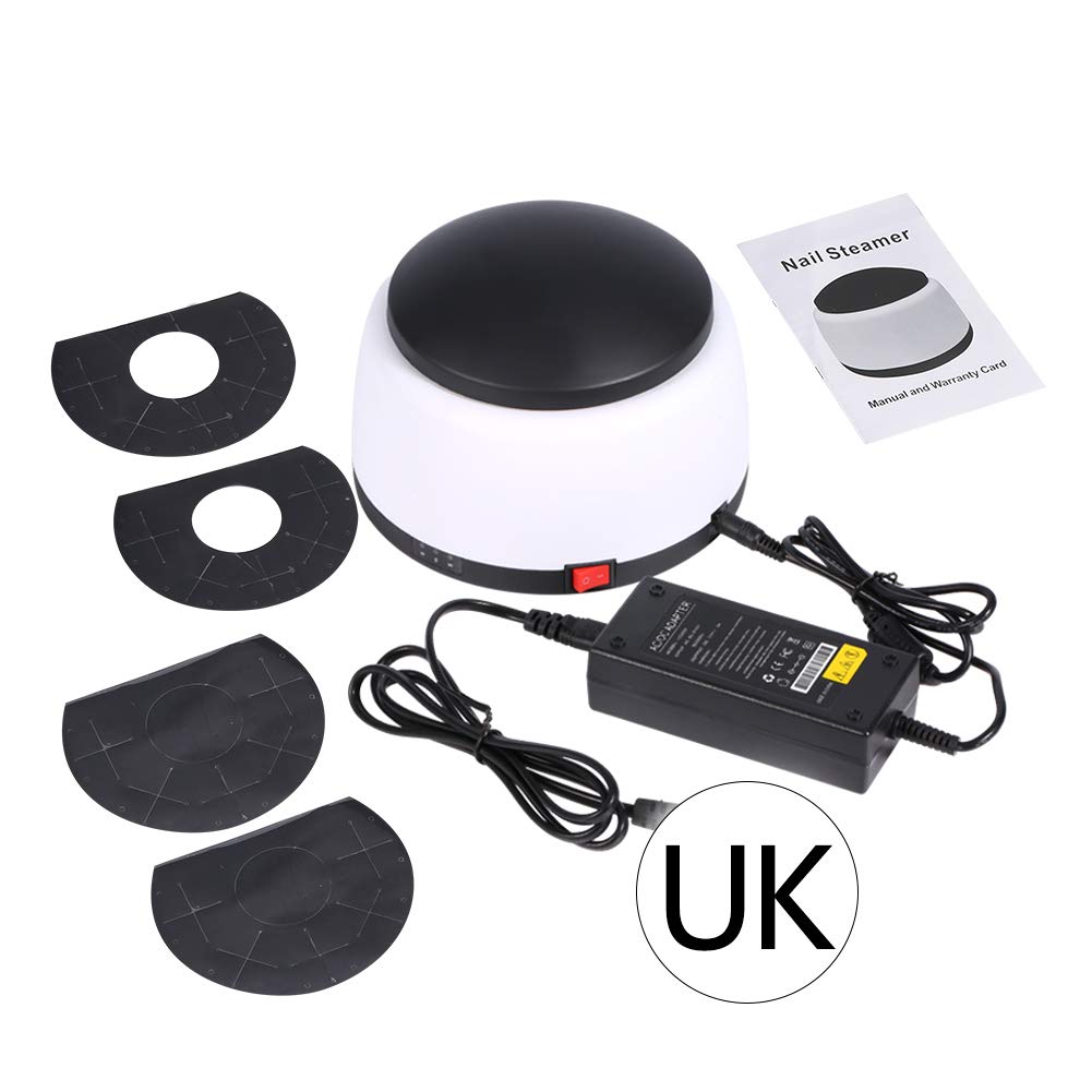 Gel Nail Polish Remover, Gel Polish Remover Machine 36W Fast Nail Steamer Machine UV Nail Build Gel Removal Steamer UK Plug