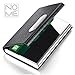 NOMĒ Slim Business Credit Card Holder - Minimalist Case Design - Magnetic Clasp - Black