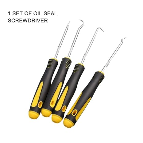 Lâ Vestmon 4-teilig Precision Pick und Haken Set, Hakenset Dichtung Universal Demontage,Schläuche Trim, Gelenk-Ring, Gasket, 