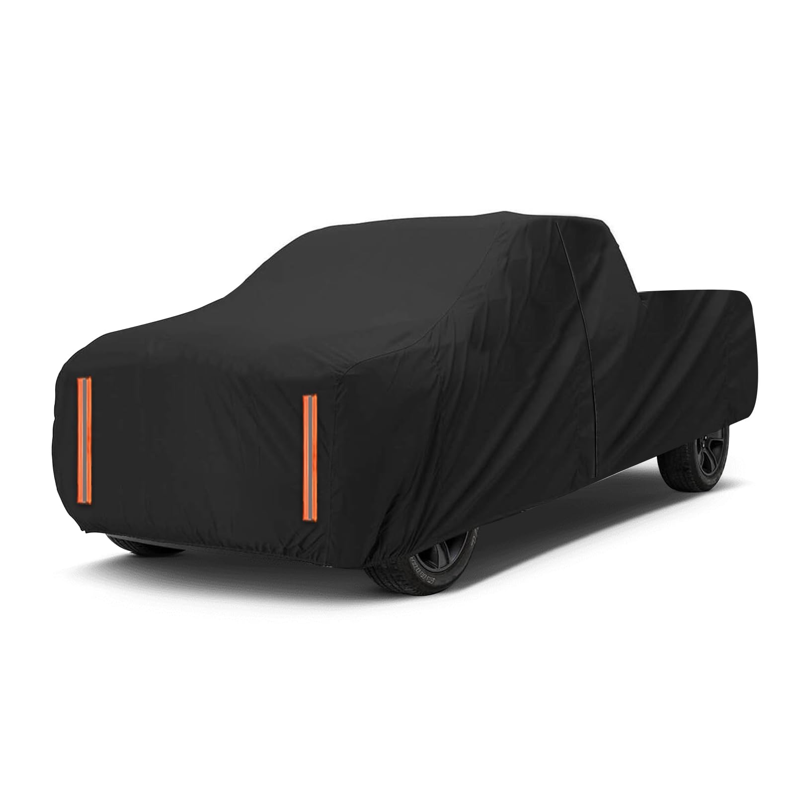 Photo 1 of Carforu Truck Cover Waterproof All Weather, Full Outdoor Truck Pickup Covers Fit for Chevy S10/C10, Ford Ranger, RAM 1500 Silverado 1500, Toyota Tacoma Tundra, Nissan Frontier (Length Up to 210 inch)