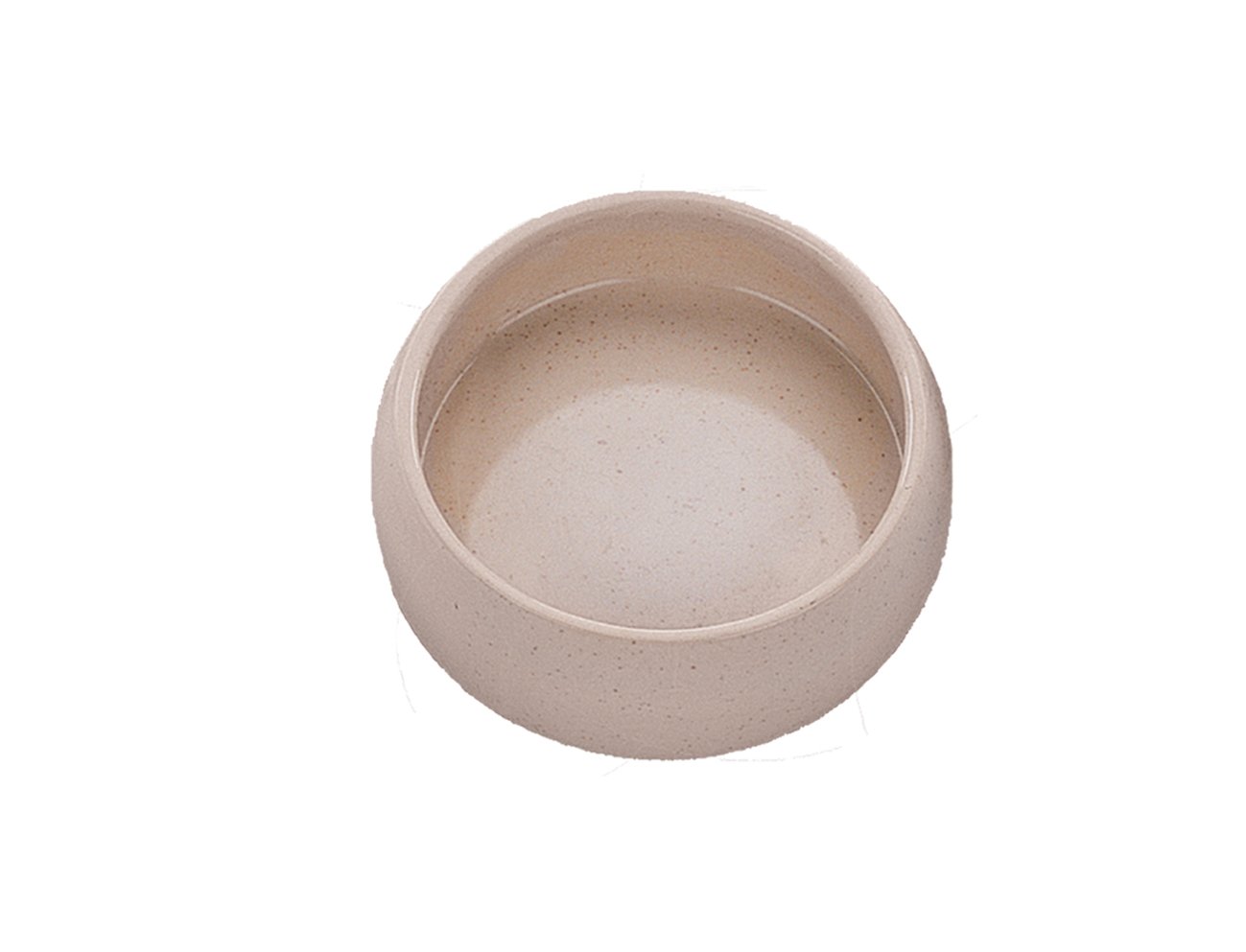 Nobby Ceramic Feeding Trough 125 ml, Cream, Diameter 8 x 4.5 cm, Pack of 1