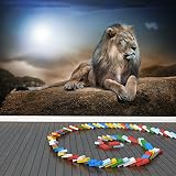 azutura Majestic Lion Wall Mural Wallpaper Digital Print 8 Sizes view 3