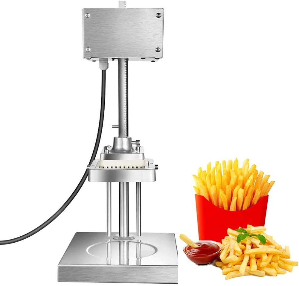 Refaa Cortadora de Patatas eléctrica, cortadora eléctrica de Papas Fritas de Acero Inoxidable de Refaa Cortadora de Patatas eléctrica, cortadora eléctrica de Papas Fritas de Acero Inoxidable de