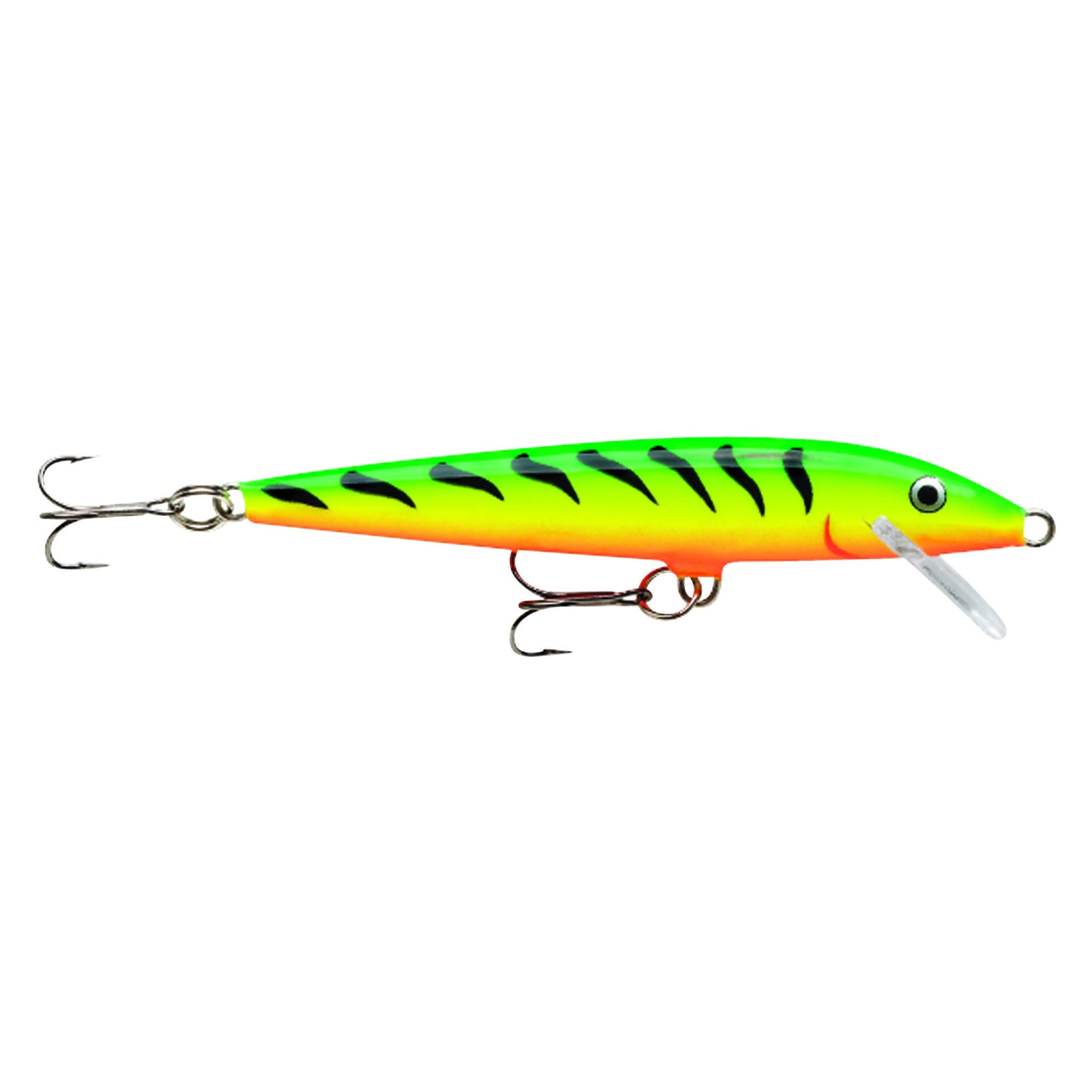 Rapala Original Floater Lure with Two No. 7 Hooks, 0.9-1.5 m Swimming Depth, 9 cm Size, Firetiger