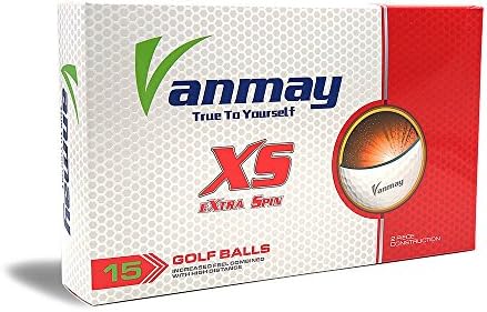 Vanmay 15Pcs Extra Spin Recycled Tour Golf Balls
