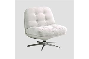 Swivel Accent Chair with Upholstery, Comfy 360° Lounge Chair, Comfy Reading Chair, Fabric Sofa Chair with Wide Seat for Livin