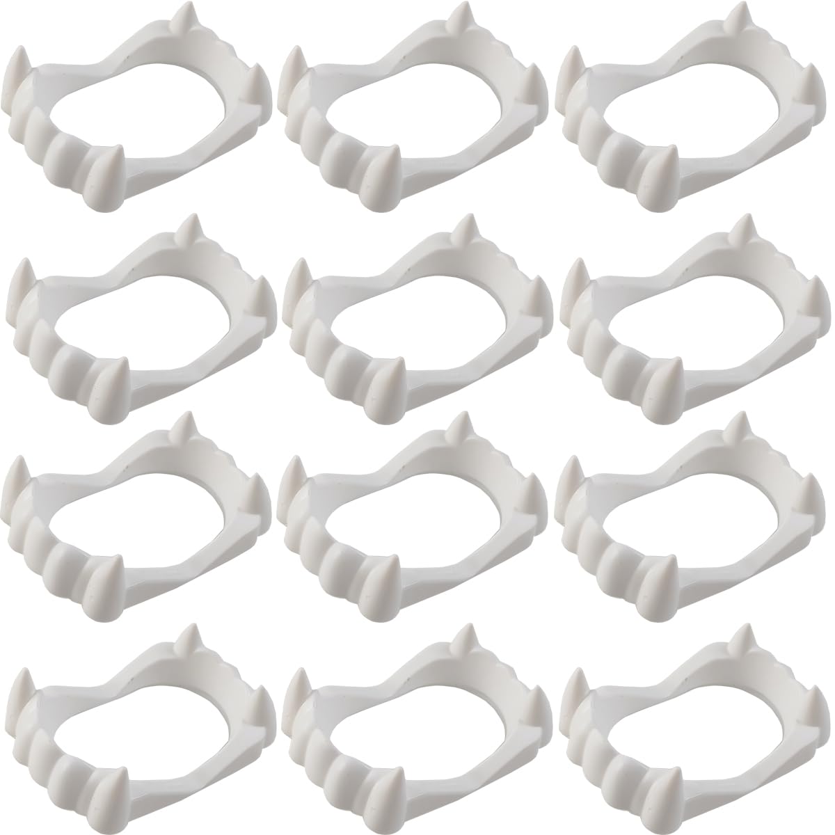 Photo 1 of ROYHOO 36PCS Halloween Teeth Fangs Vampire Teeth for Halloween Cosplay Party Costume Accessories Decorations (White)