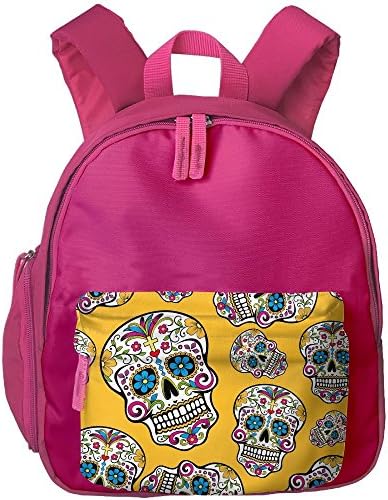 Dia De Los Muertos Sugar Skull Kids Fashion Carrying Bookbags Graphic Anti-lost Backpacks