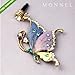 Ip242a Crystal Purple Butterfly Dust Plug-Earphone Jack Accessories for for iPhone 4 4s / Ipad/iPod Touch/Samsung/Other 3.5mm Ear Jack