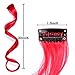 30 Pcs Colorful Clip in Hair Extensions 20 Inch Party Highlights Synthetic Hairpieces Long Curly Multi Colors Synthetic Hair Extensions for Women Girls