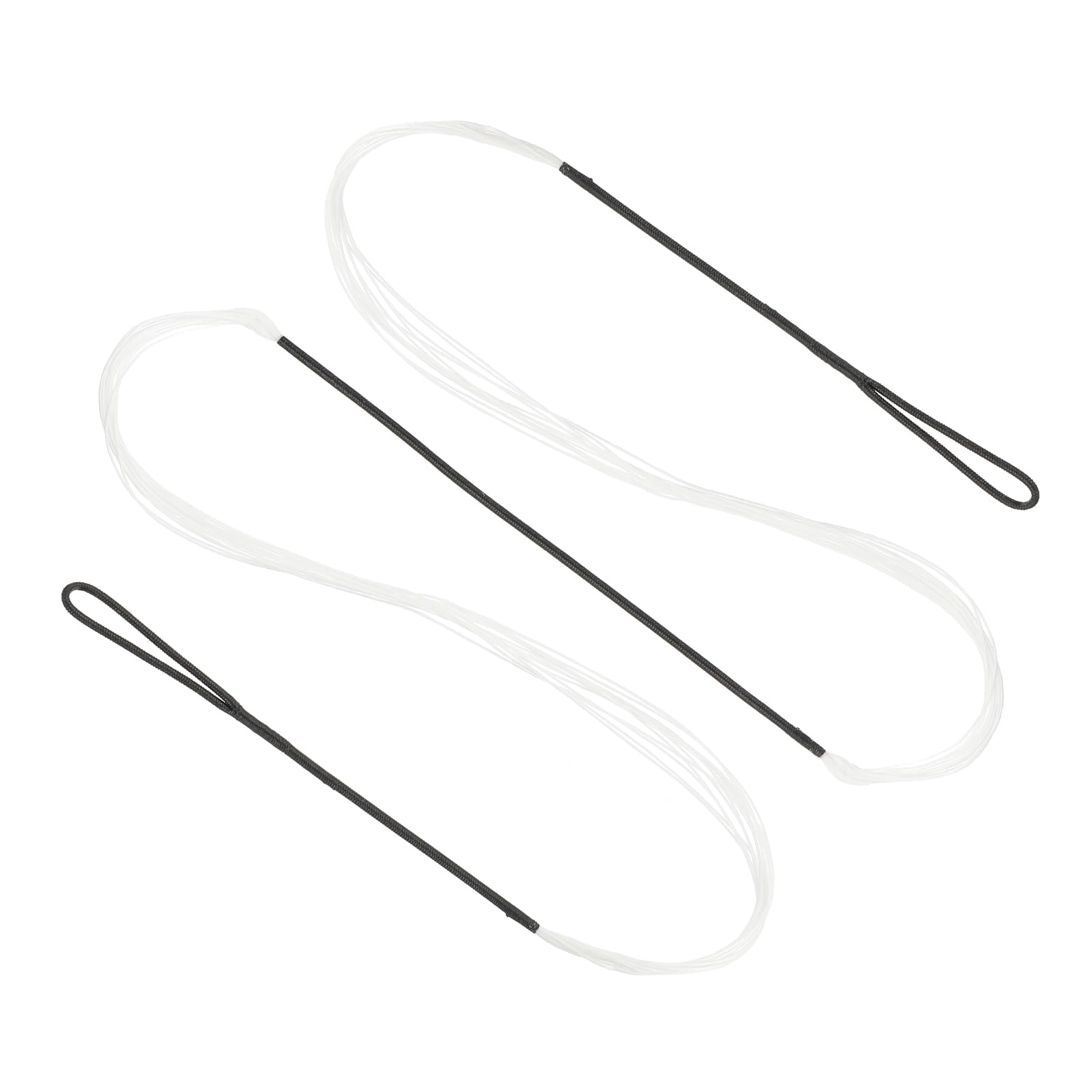 PATIKIL Recurve Bow String, Archery Bowstrings Replacement 14 Strands Longbow String for Universal Archery Equipment, White AMO 48"(Actual 44")