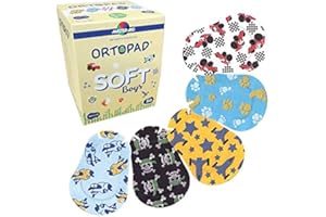 Ortopad® Soft Bamboo Boys Eye Patches, 50/Box (Medium Size, 2-4 yrs) Textured Accents
