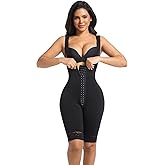 LEZSHOOU faja with built in bra for Women Tummy Control Post Surgery Full Body Shapewear Butt Lifter with Zipper Crotch