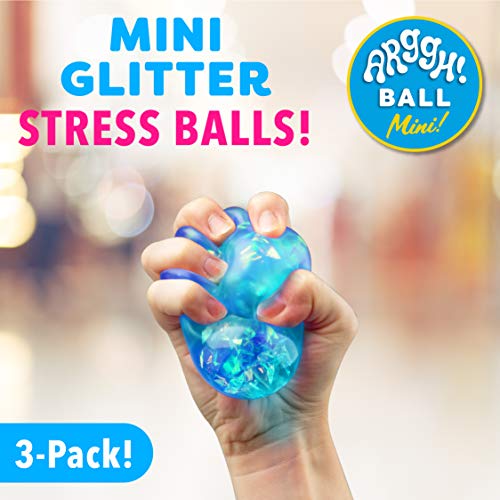 Power Your Fun Arggh Mini Glitter Stress Balls for Adults and Kids