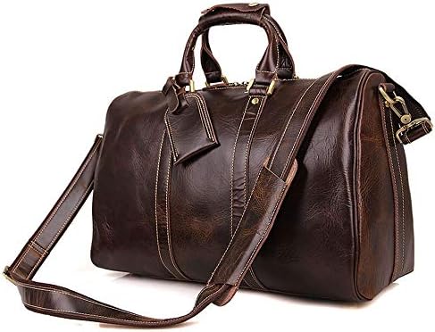 ショルダーバッグ ビジネスバッグ メンズトラベルレザーダッフルバッグレザーウィークエンドバッグ防水荷物トートバッグ