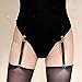 LEORX Pair of Women Adjustable Hosiery Nylon Stocking Clip Garter Buckles