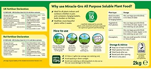 Miracle Gro Water Soluble Lawn Fertiliser 2kg Amazon De Garten