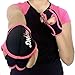PILOXING Pair of Black and Pink 0.5 lb Weighted Gloves for Women
