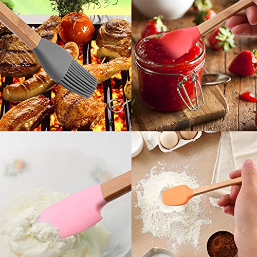 Mini Silicone Spatula Tiny Kitchen Utensils Set of 5 Nonstick Cookware