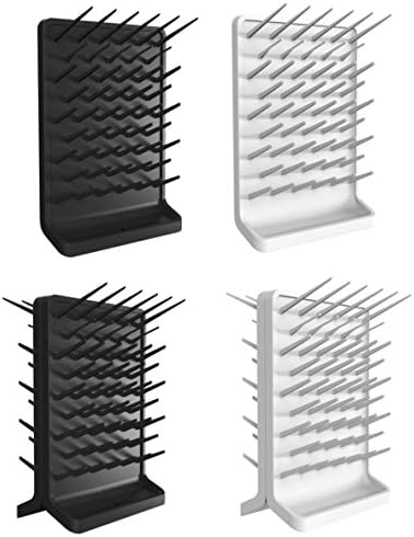 Azzota Pegboard Bench-top/Wall-Mount Laboratory Glassware Drying Rack with 50 Pegs, Gray