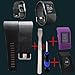 Budesi Silicone Accessory as Replacement Strap Band and Band cover for Fitbit Surge Watch Fitness Tracker WatchBand Black-Large