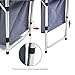 CampLand Outdoor Folding Table Aluminum Lightweight Height Adjustable with Storage Organizer for BBQ, Party, Campingthumb 4