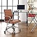 Modway Jive Ribbed, Mid Back Office Chair, Terracotta