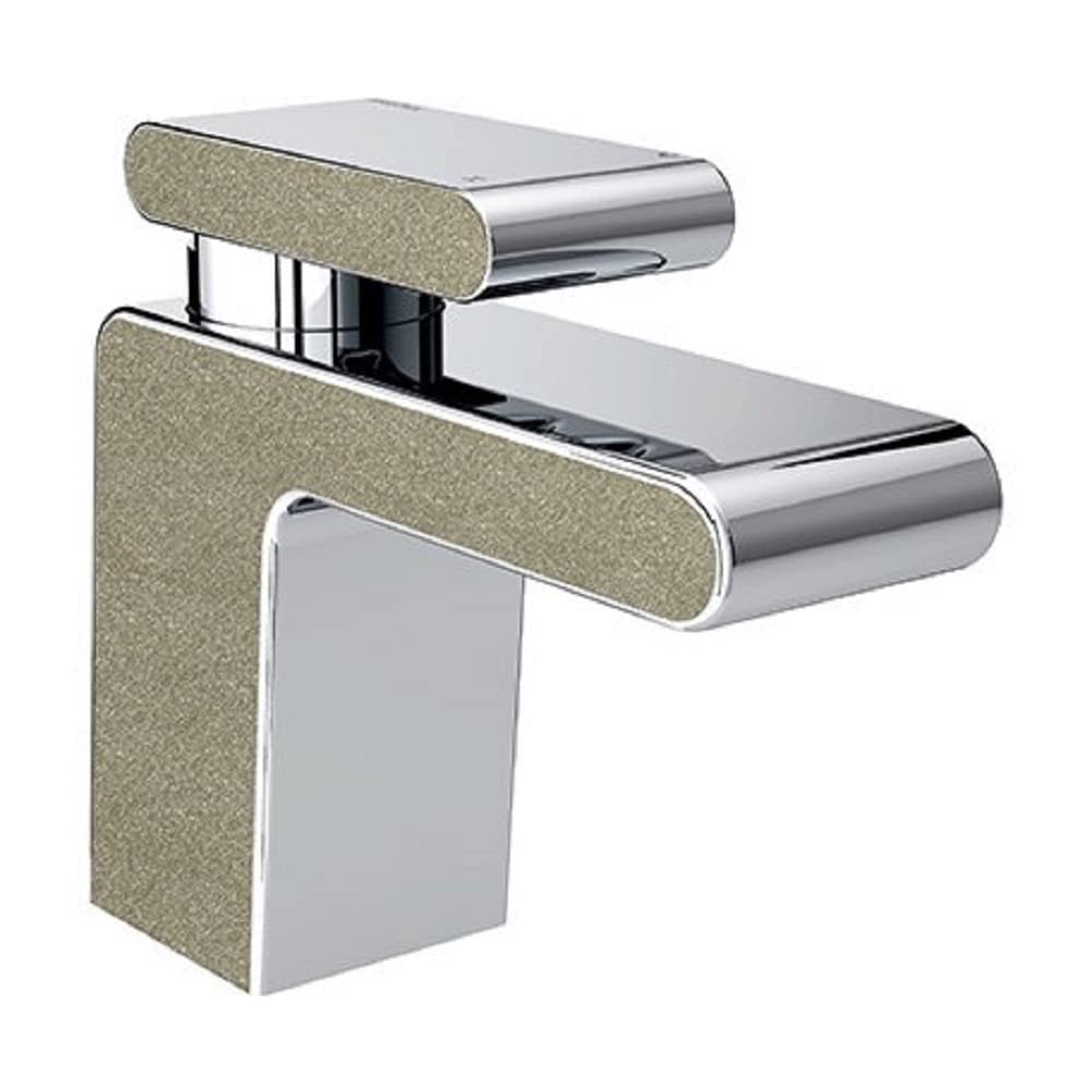 Bristan MPIV BAS CS Metallix Pivot Basin Mixer Champagne Shimmer, Chrome/Champagne
