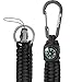 Techion Paracord Keychain with Carabiner, Quick Release Clip, and Key Ring, Compass, for Fishing/Hunting & Outdoor Survival