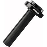 NIBBI Aluminum 7/8" Motorcycle Throttle Handlebar Adjust Accelerator CNC Throttle Cable Holder for YAMAHA TaoTao Kycom Honda GY6 Scooter Moped (Black)