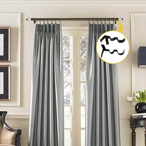 Lnlofen Double Curtain Rod Holders Brackets Set 2set 6pcs Tap