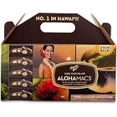 Dark Chocolate Covered Macadamia Nuts by Hawaiian Host, 5 Box Tote - 5 ounces