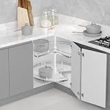 FittingsCo 3/4 Carousel Kitchen Corner Cabinet 740mm Diameter Anthracite view 3