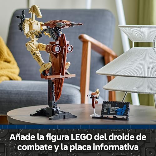 Star Wars 75428 Droide de Combate con STAP - Figura Articulada de Juguete - Decoración del Dormitorio - Regalo para Niños y Niñas de 12+ Años y Adolescentes Fans de La Amenaza Fantasma