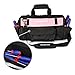 16-inch Tool Bag - Pink Lady Tool Organizer, Wide Mouth Open Tote, Multiple Pockets with Adjustable Shoulder Strap