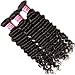 Donmily 10A Brazilian Virgin Hair Deep Curly Wave 3 Bundles 100% Unprocessed Remy Human Hair Weave Natural Color (12 14 16inch)