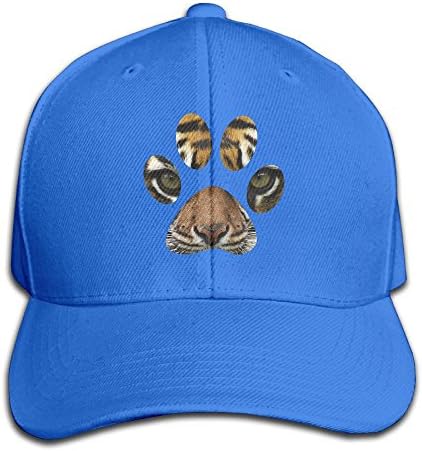 Tiger Eyes Animal Paw Snapback Sandwich Cap RoyalBlue Baseball Cap Hats Adjustable Peaked Trucker Cap