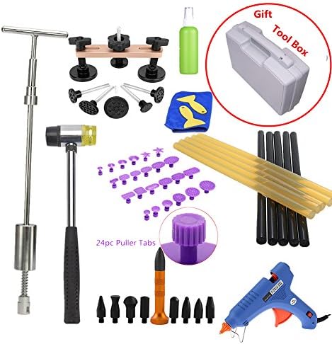 VTOLO PDR Tools Dent Lifter Slide Hammer Puller Paintless Hail Repair Removal Box Kits