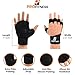Men's Gloves | Gym Gloves for Women - Exercise Gloves for Men - Fitness Workout Gloves - Lightweight Exercise Gym Gloves - Tight Support Wraps for Dumbbell (Black/White, Large)