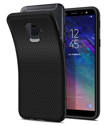 Spigen [Liquid Air Funda Galaxy A6 (2018) con Durable Flex y Easy Grip Design - Negro. - Imagen 7