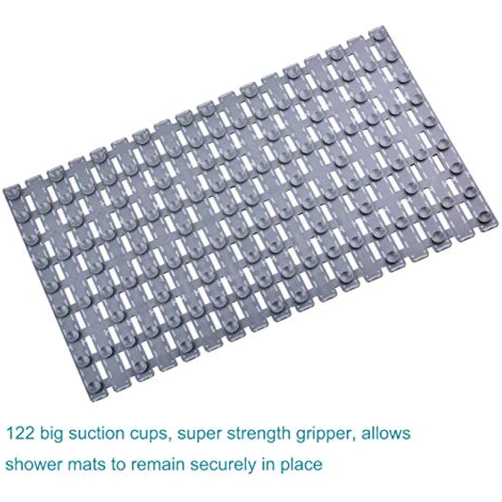 Non Bathtub Mats Slip Shower Floor With Drain Hole Anti Bathroom Stall