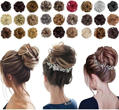 Amazon Com Messy Bun Hair Piece Thick Updo Scrunchies Hair