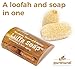 Puretural Luffa Soap Gift Box Set of 3 x 100 Grams Body Scrub Loofah Soap Bar with Turmeric, Tamarind and Honey Aromatherapy to Clean Dark Spots for Stretch Marks Whitening