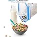 Extra Large Cereal Containers Storage Set - [2 Pack,168oz. 21 cup] Airtight Silicone Sealed Locking Lids extents freshness - Space Saving Kitchen Pantry Containers - Food storage containers For Flour.