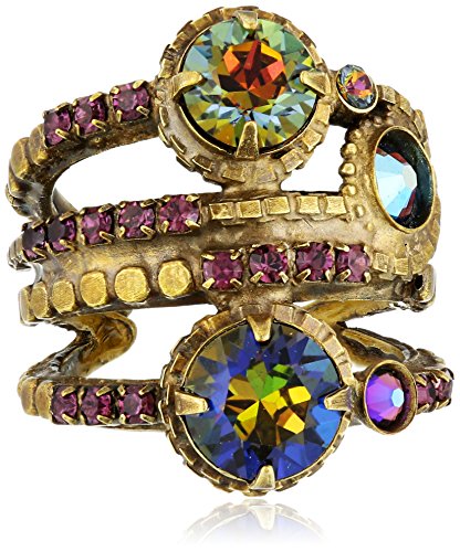 Sorrelli  "Volcano" Stacked Crystal Ring