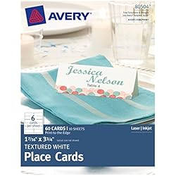 Avery Textured Place Cards, Pack of 60