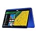 Dell Inspiron 11.6" Touchscreen 2 in 1 Laptop PC Intel Celeron N3060 Dual-Core Processor up to 2.48 GHz 4G Memory 32G Hard Drive Wifi USB 3.0 Bluetooth Windows 10 BLue