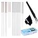 AUSTOR 20 Pieces 3D Printer Nozzle Cleaning Kit, 18 Pieces Cleaning Needles 0.2mm, 0.4mm, 0.6mm, 0.8mm, 1.0mm(Bonus: 1 Tweezers and 1 Cleaning Cloth)